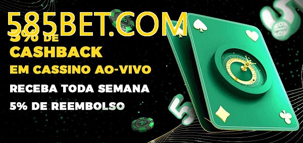 Promoções do cassino ao Vivo 585BET.COM